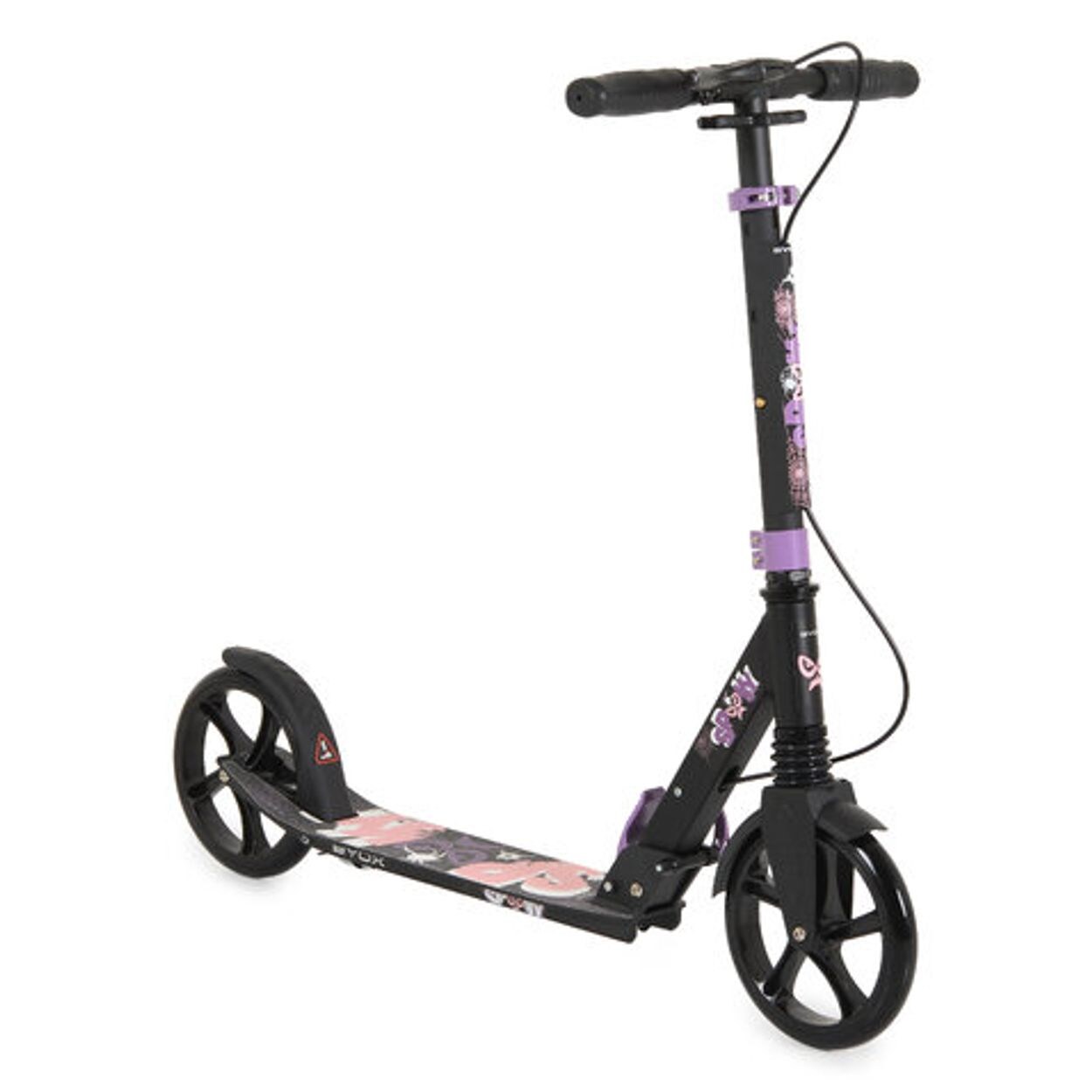 Byox Kinderroller Spooky klappbar, bis 100 kg, Bremse, Stoßdämpfer vorne, lila