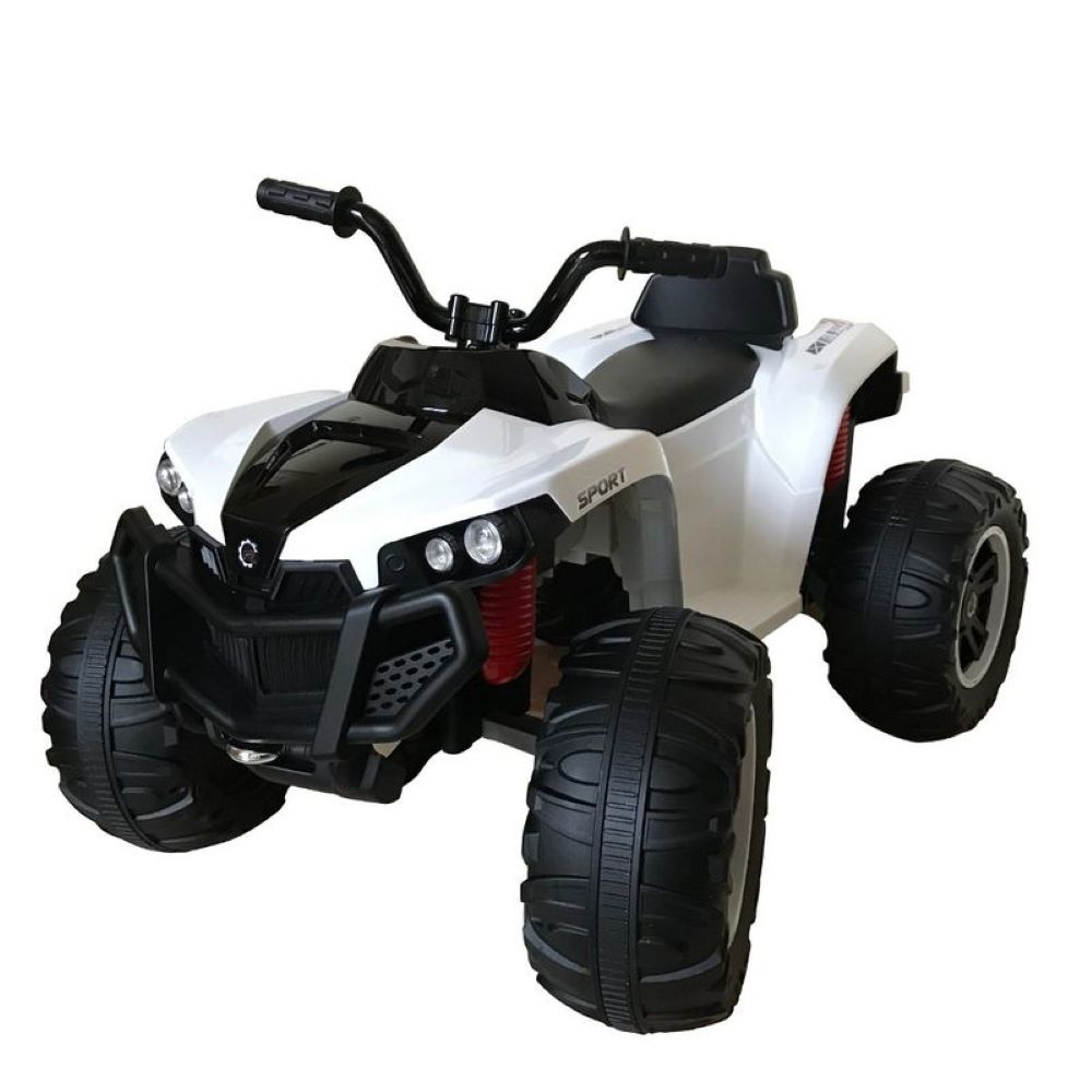 Elektro Kinderquad S888 weiss, Musikfunktion, 2x 25W Motoren, 12V 7Ah Akku 