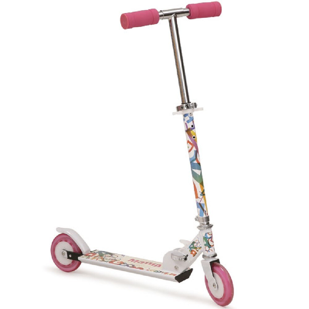 Kinderroller Magic, Scooter H&ouml;he einstellbar, zusammenklappbar, PU-R&auml;der 125 mm rosa 
