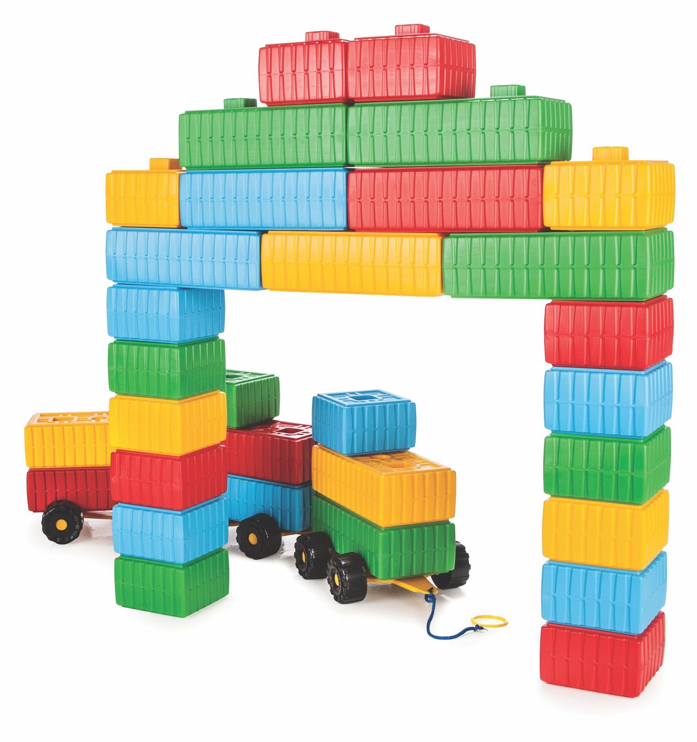 Pilsan Brick Block 03251, 43 teilig, gro&szlig;e bunte Bausteine, ab 3 Jahre 