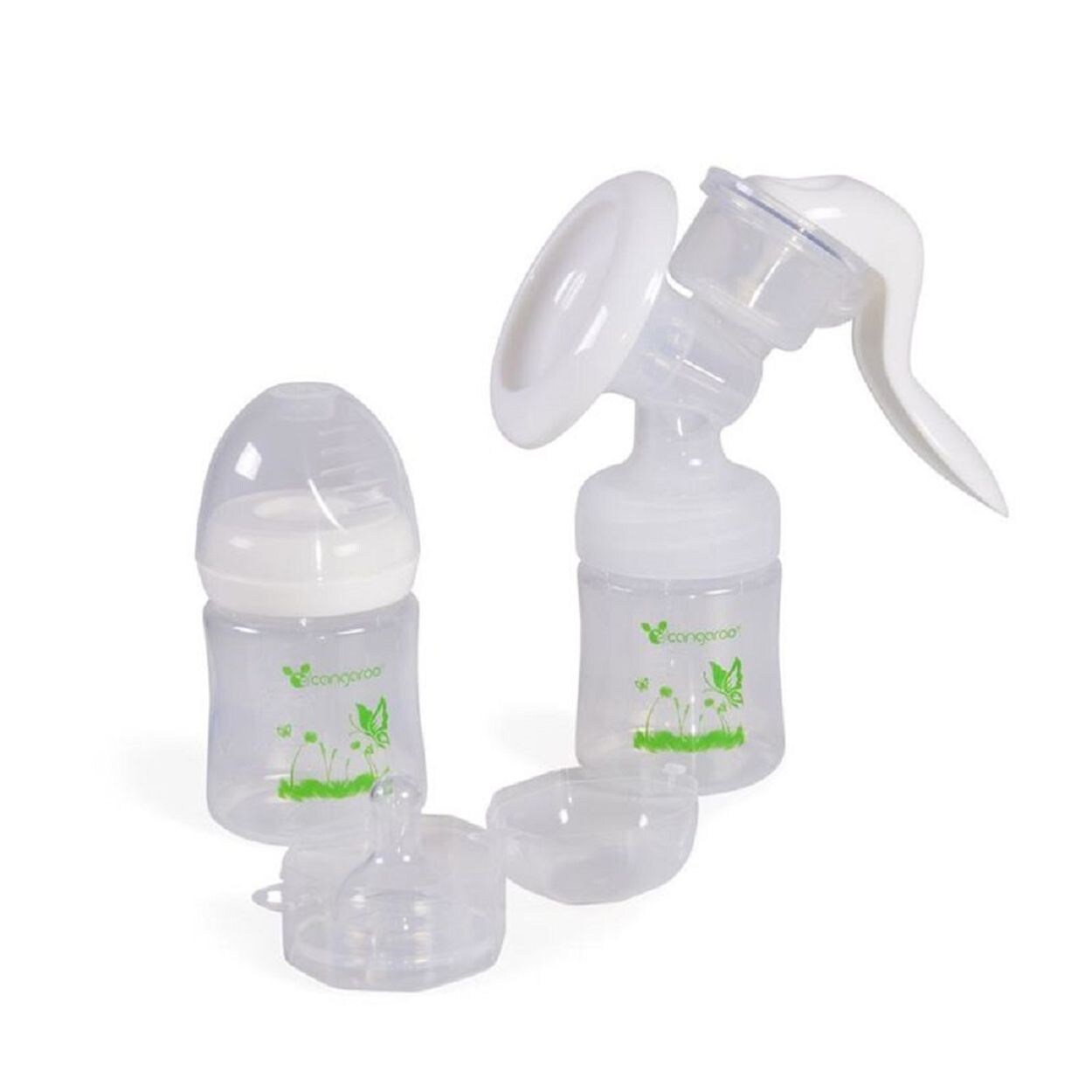 manuelle Milchpumpe Delicate P0953, 2x  Flasche, Sauger Gruppe 0+