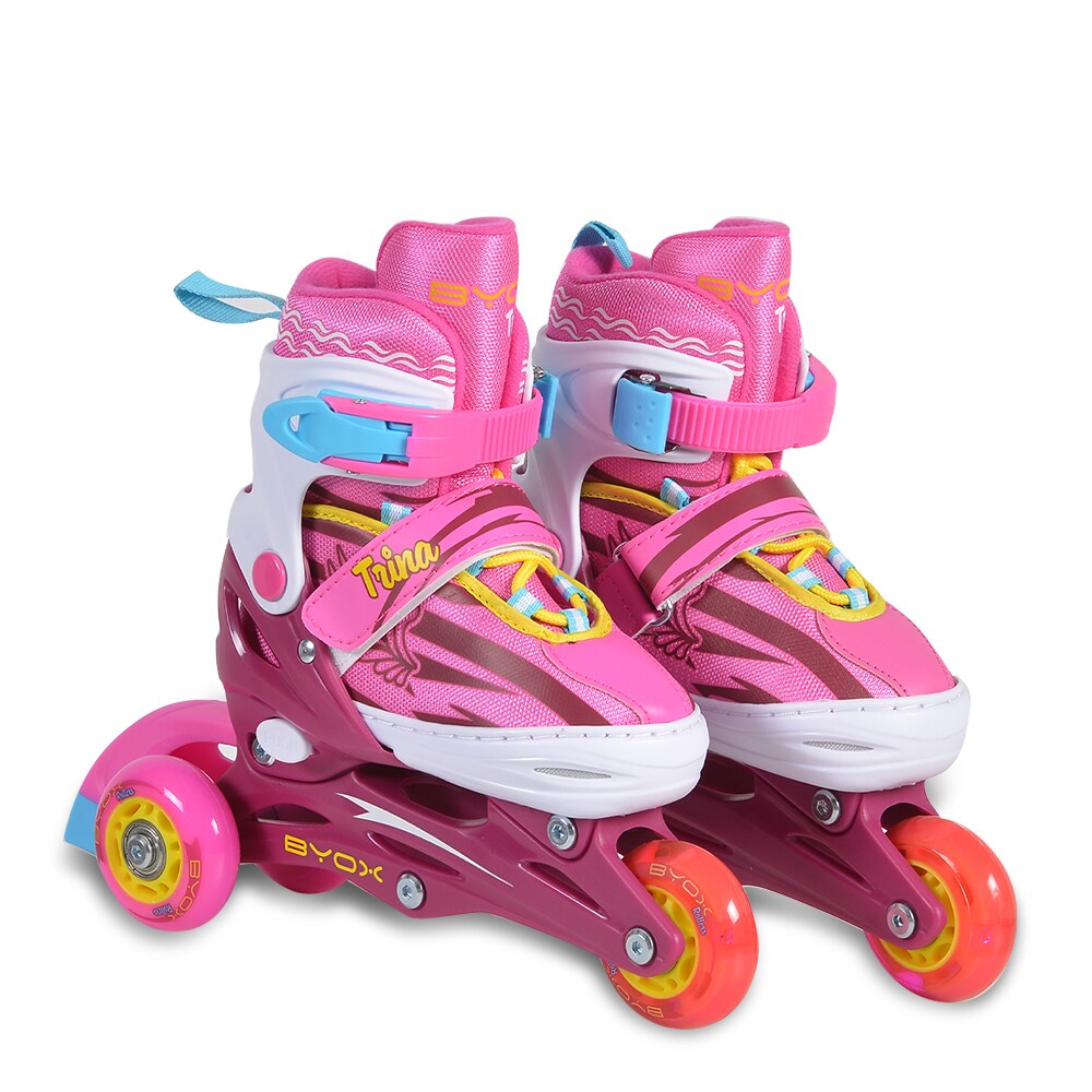 Inliner Kinder Trina 3 in 1, Gr&ouml;&szlig;e S 30-33 verstellbar, PU Rollen, 608ZB Lager 