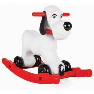 Pilsan Rocking Dog 07913, Schaukelhund und Rutscher 2 in 1 aus Kunststoff 