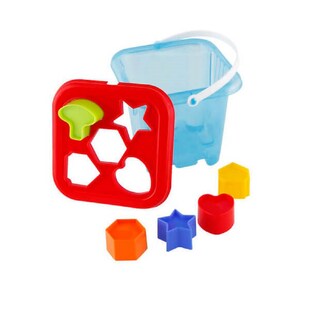 Pilsan Steckspiel Box 03239 Sortierspiel, Formsortierspiel, fünf Formen 