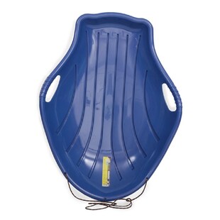 Kinderschlitten Big, Kinderbob aus Kunststoff, Zugseil, Haltegriff, ab 3 Jahre blau 