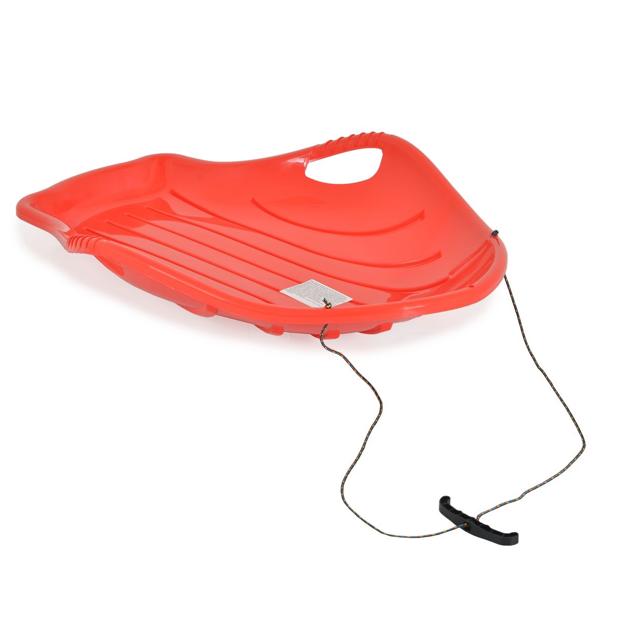 Kinderschlitten Big, Kinderbob aus Kunststoff, Zugseil, Haltegriff, ab 3 Jahre rot 