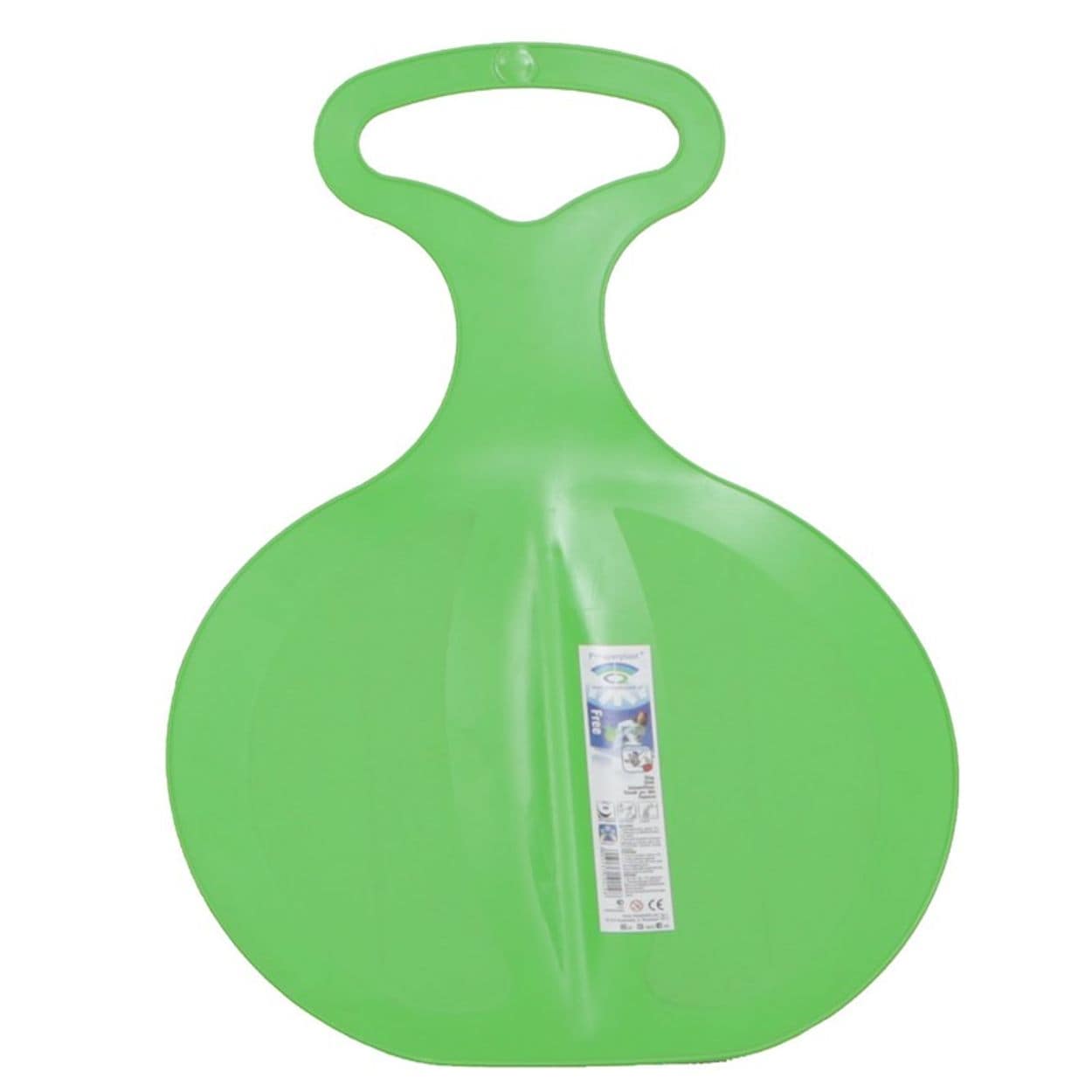 Kinderschlitten, Rutsch-Schlitten Free 198 aus Kunststoff mit Haltegriff gr&uuml;n 