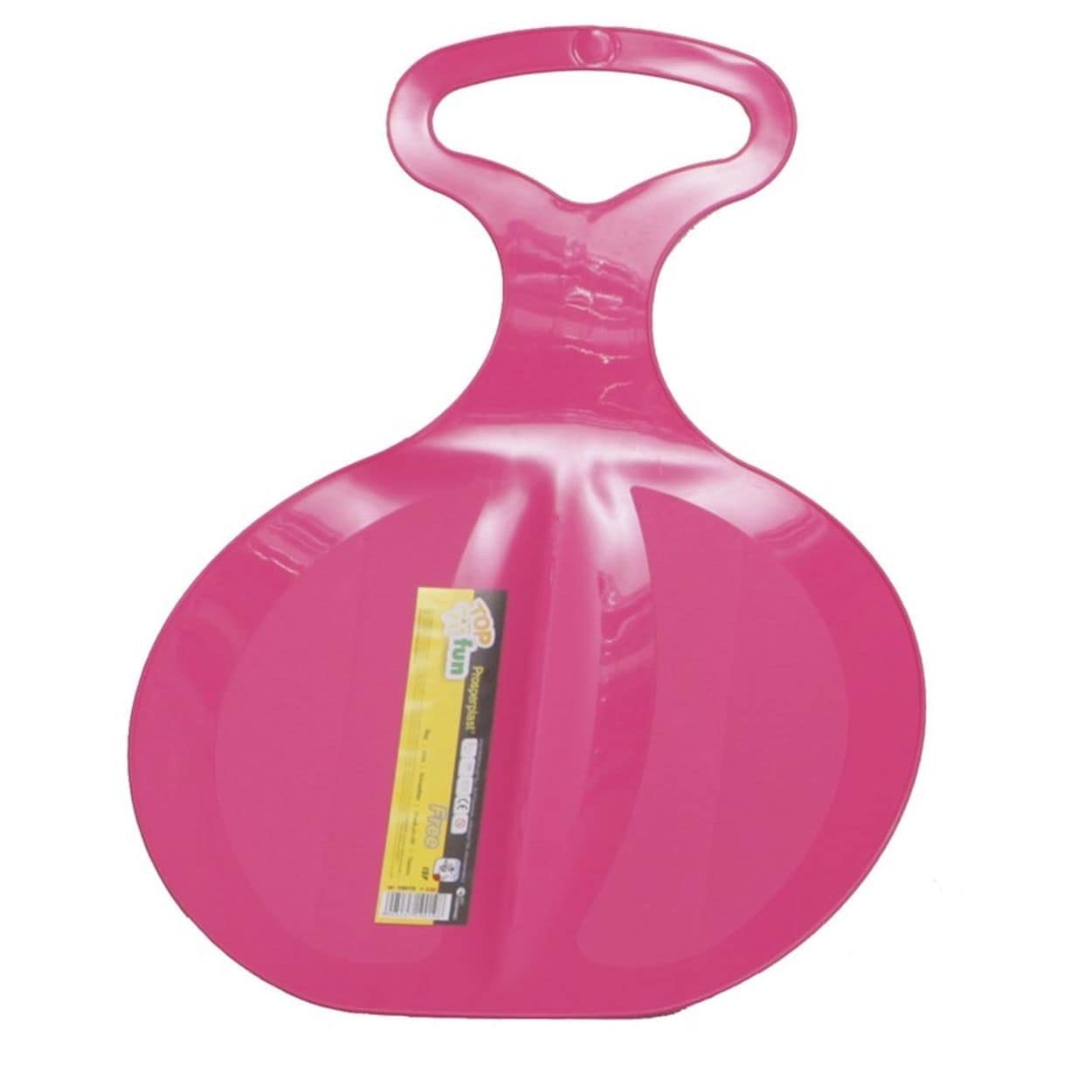 Kinderschlitten, Rutsch-Schlitten Free 198 aus Kunststoff mit Haltegriff rosa 