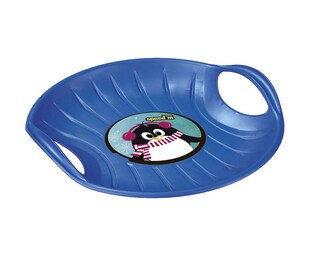 Speed M Schneerutscher, Schneeteller, aus Kunststoff, Haltegriffe, ab 3 Jahre blau 