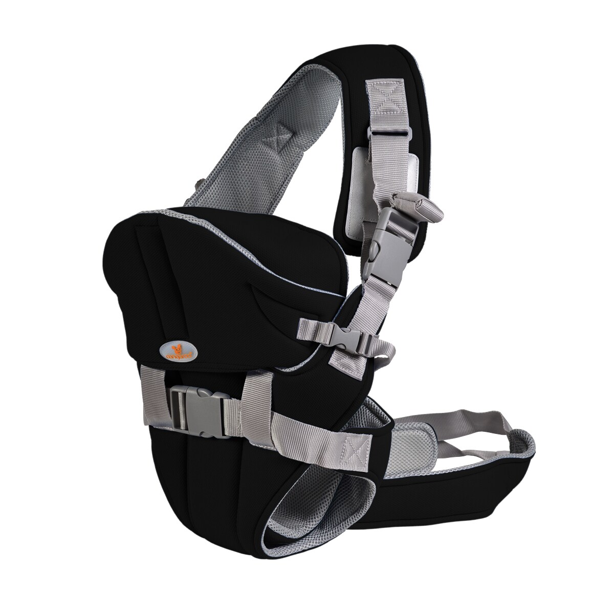 Babytrage Carry go 2 in 1 Bauch- und H&uuml;fttrage von 3 Monaten bis 1 Jahr schwarz 