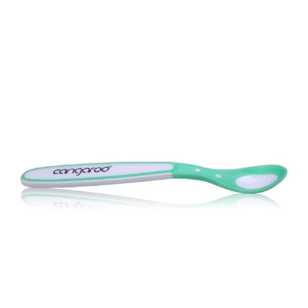 Babyl&ouml;ffel, Thermol&ouml;ffel F1275 aus weichem Silikon, PP, ab 6 Monate, Farbwechsel 