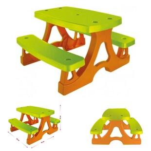 Mochtoys Kinderbank, Kindersitzgruppe 10722 für drinnen und draußen 79x78x49 cm 