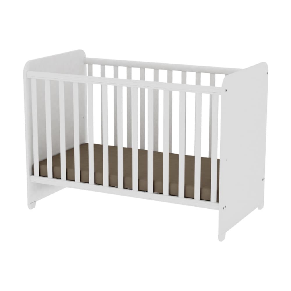Lorelli Babybett Sweet Dream 124 x 68 x 95 cm Unterbettrahmen mit zwei Ebenen wei&szlig; 