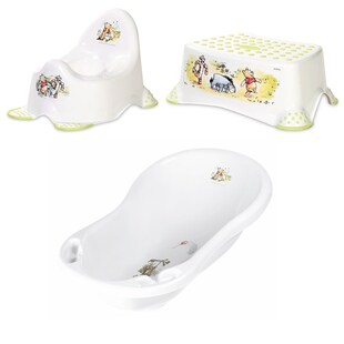Lorelli Comic-Set Babybadewanne, Töpfchen, Badhocker, ergonomisch, praktisch 