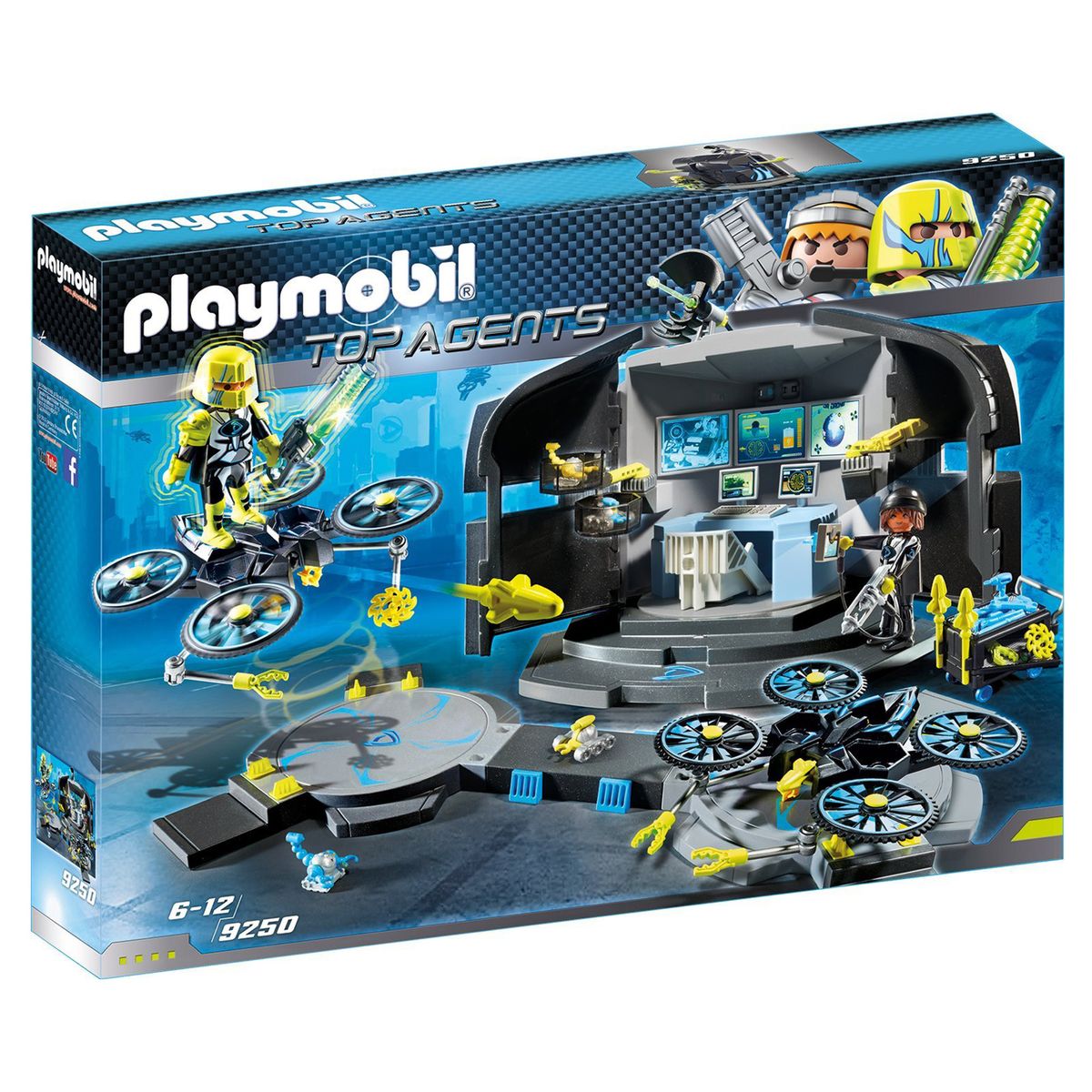 PLAYMOBIL&reg; 9250 - Top Agents - Dr. Drone's Command Center 