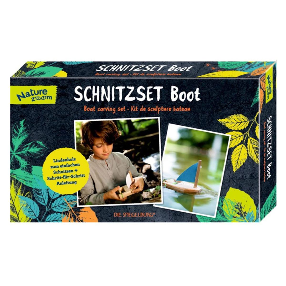 Coppenrath 13885 - Die Spiegelburg - Nature Zoom - Schnitzset Boot 