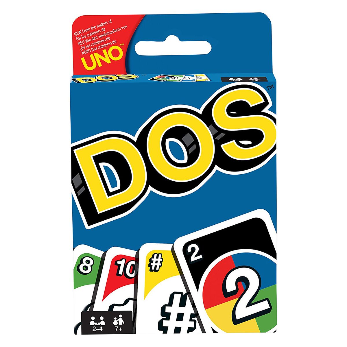 Mattel FRM36 - UNO - DOS, Kartenspiel 