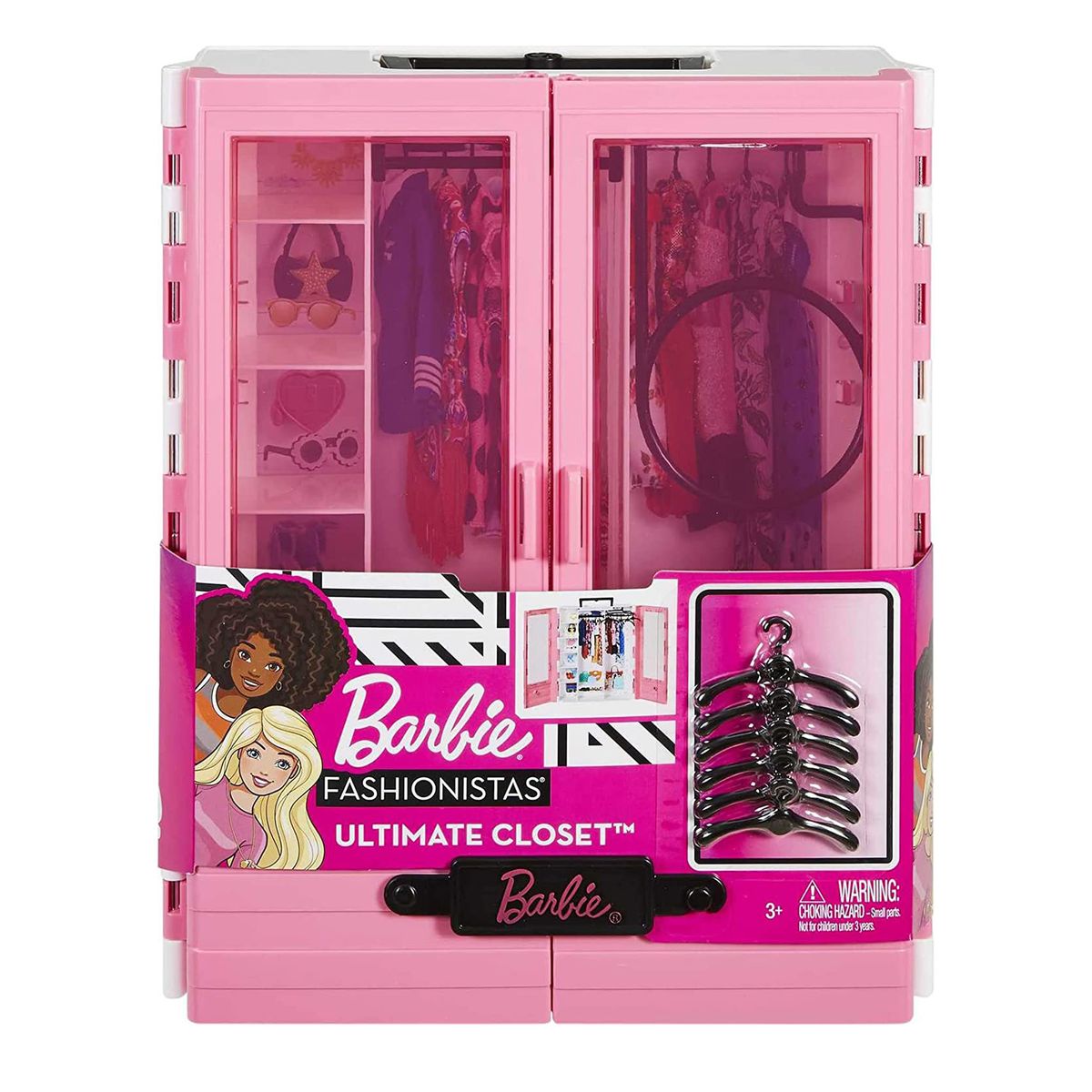Mattel GBK11 - Barbie - Fashionistas - Traum-Kleiderschrank 