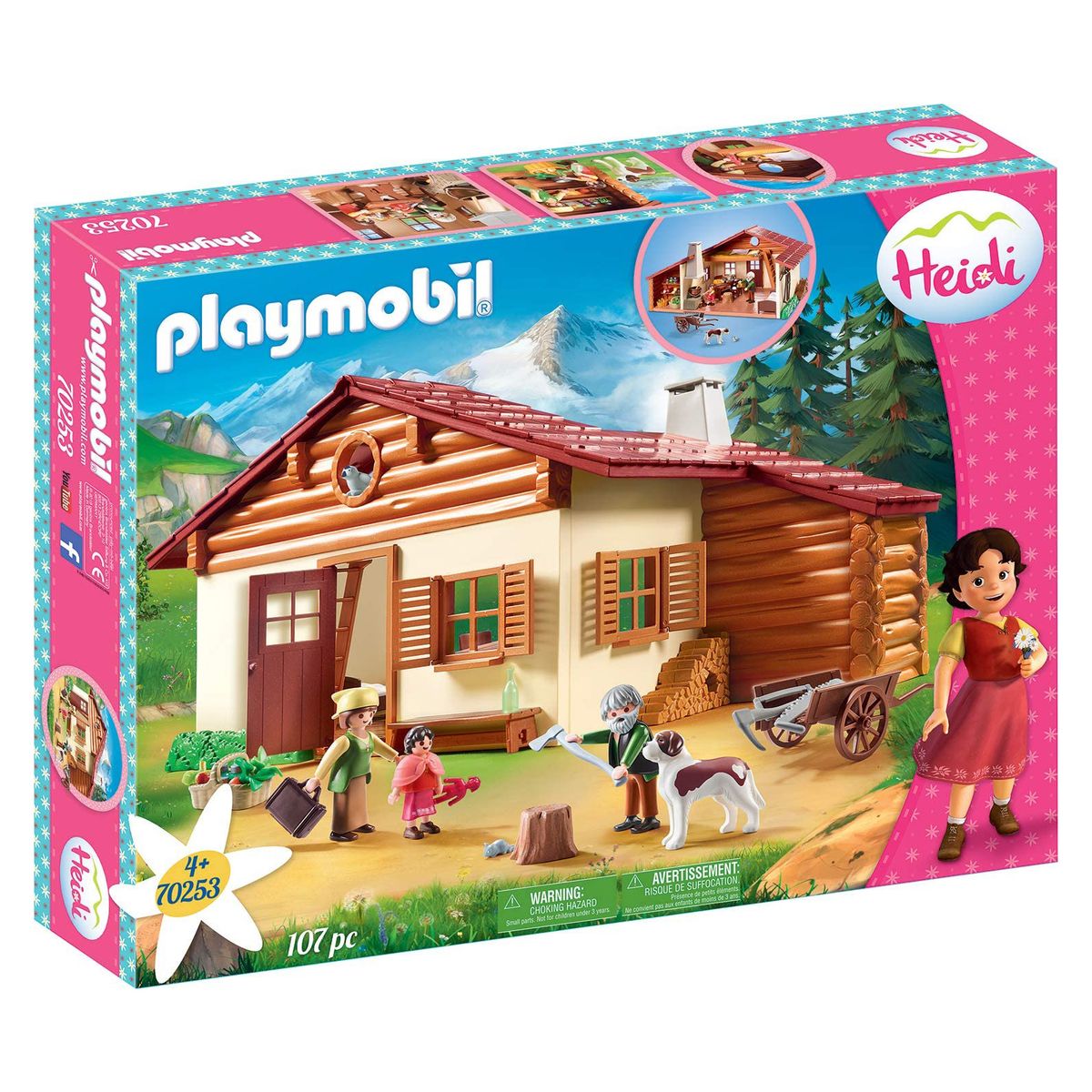 PLAYMOBIL&reg; 70253 - Heidi - Heidi und Gro&szlig;vater auf der Almh&uuml;tte 