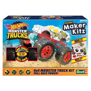 Revell 50318 - Hot Wheels - Monster Trucks - Blazed Maker Kitz - Bausatz, Spielzeugauto 1:32, Hissy Fit 