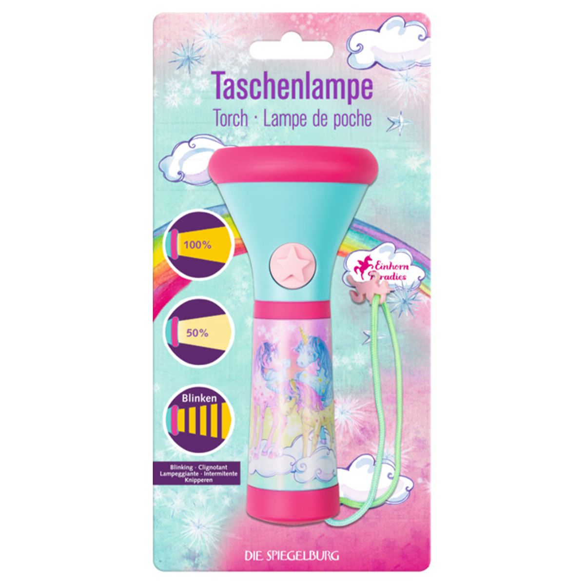 Coppenrath 16716 - Die Spiegelburg - Einhorn Paradies - Taschenlampe 