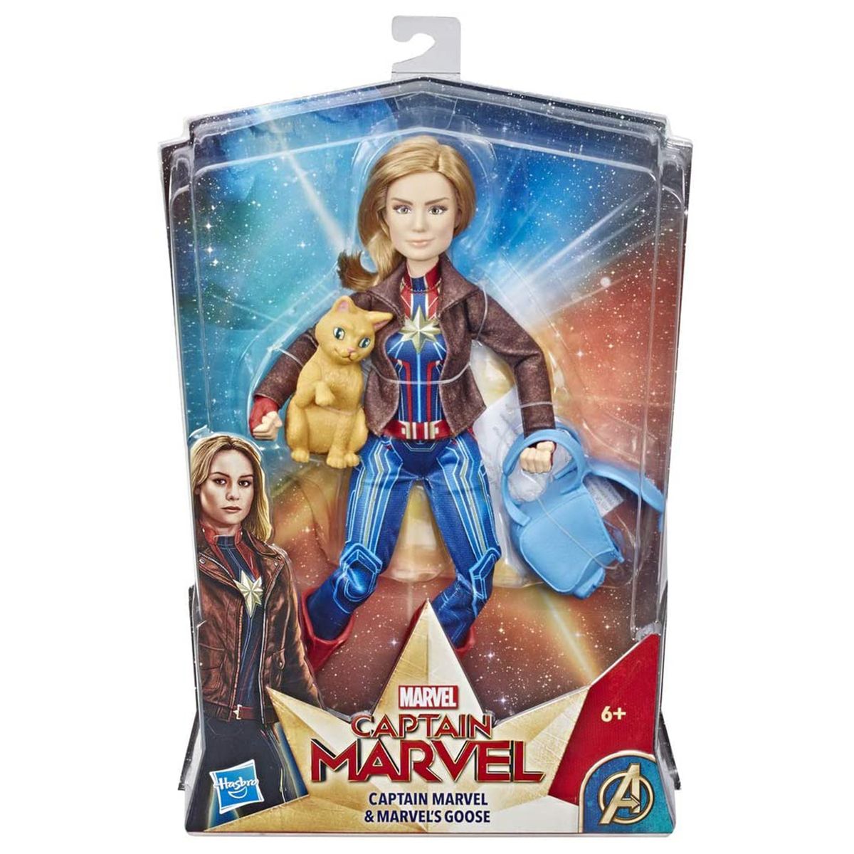 Hasbro E4944 - Marvel - Captain Marvel - Captain Marvel & Goose Spielfigur, 30 cm 