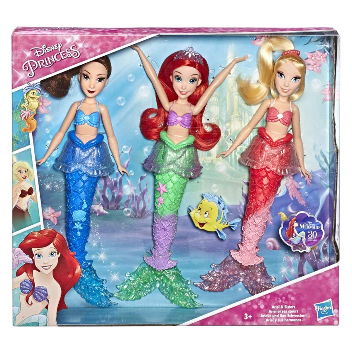 Hasbro E5052EU50 - Disney Princess - Puppen mit Zubeh&ouml;r, 3er Pack, Arielle die Meerjungfrau 