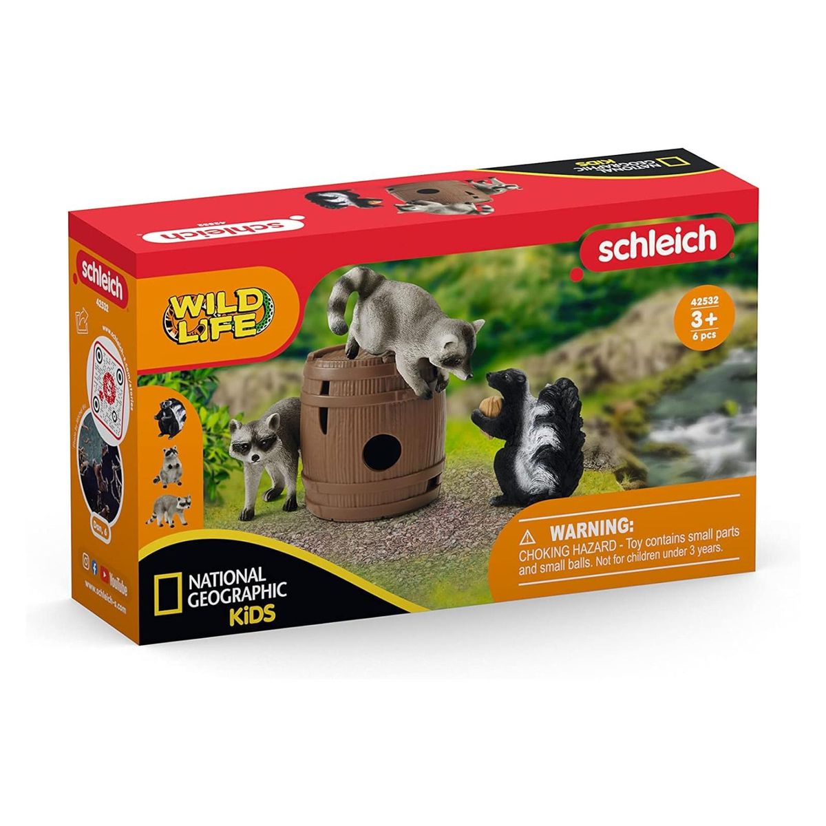 Schleich 42532-1 - Wild Life - National Geographic Kids - Spielset, Spielspass um die Nuss 