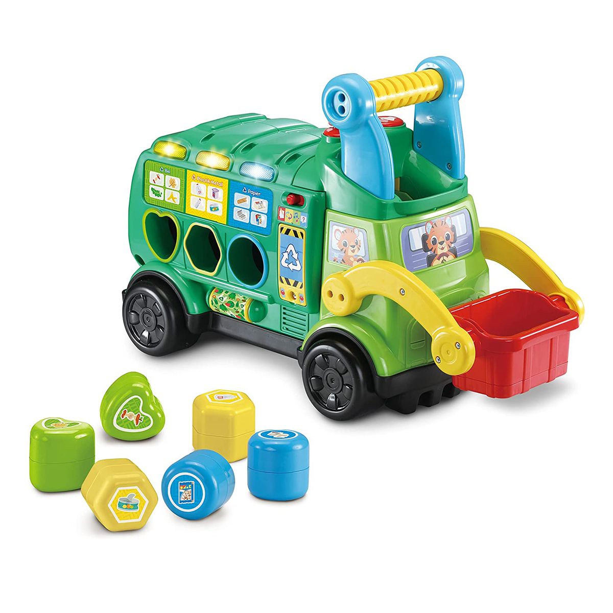 V-Tech 80-541804 - baby - 2-in-1 Recycling-Rutschauto &ndash; Rutschfahrzeug & Sortierspiel 