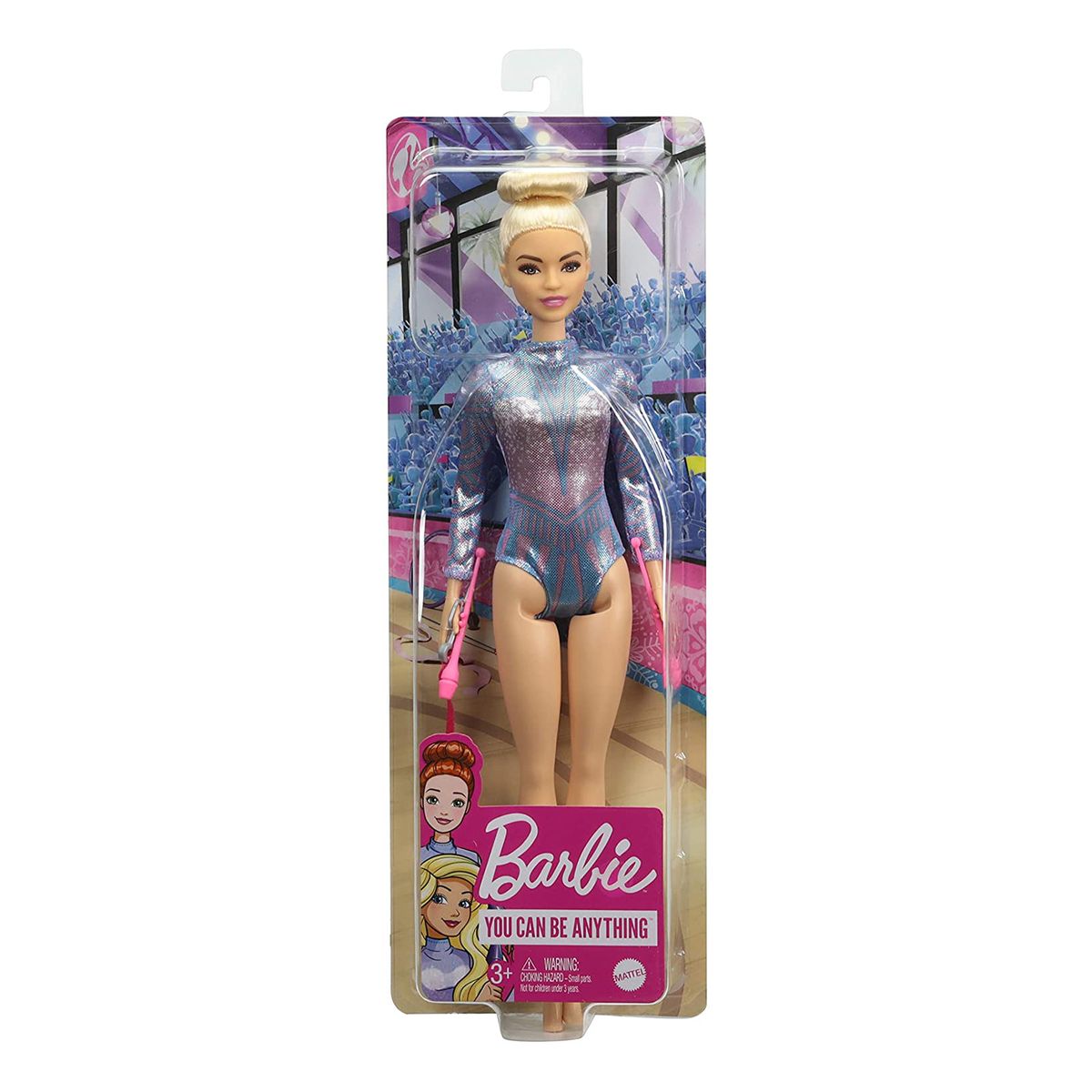 Mattel GTN65 - Barbie - You can be anything - Karriere-Puppe, rhythmische Sportgymnastin 