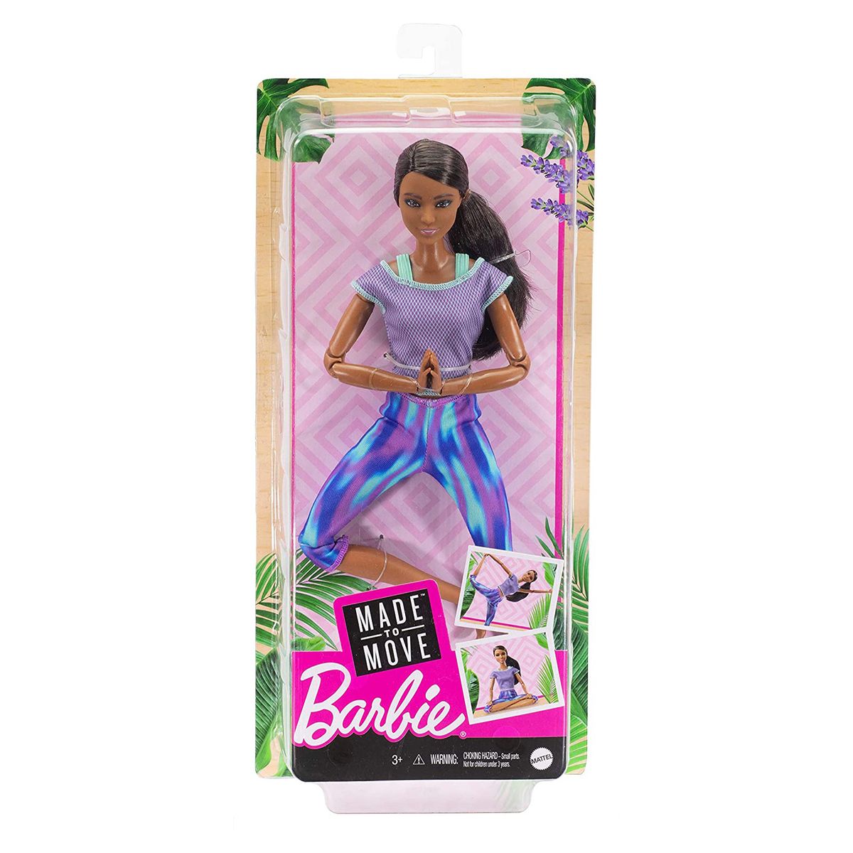 Mattel GXF06 - Barbie - Made to Move - Bewegliche Barbie mit Gelenken 