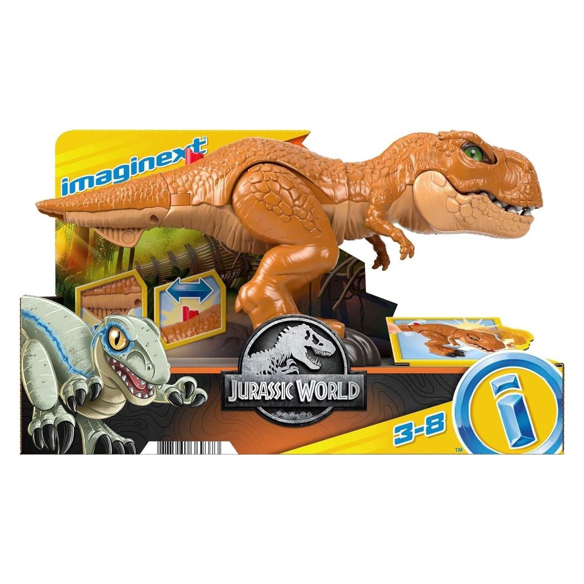 Mattel HFC04 - Fisher-Price - Imaginext - Jurassic World - Spielfigur, Dino, T-Rex 