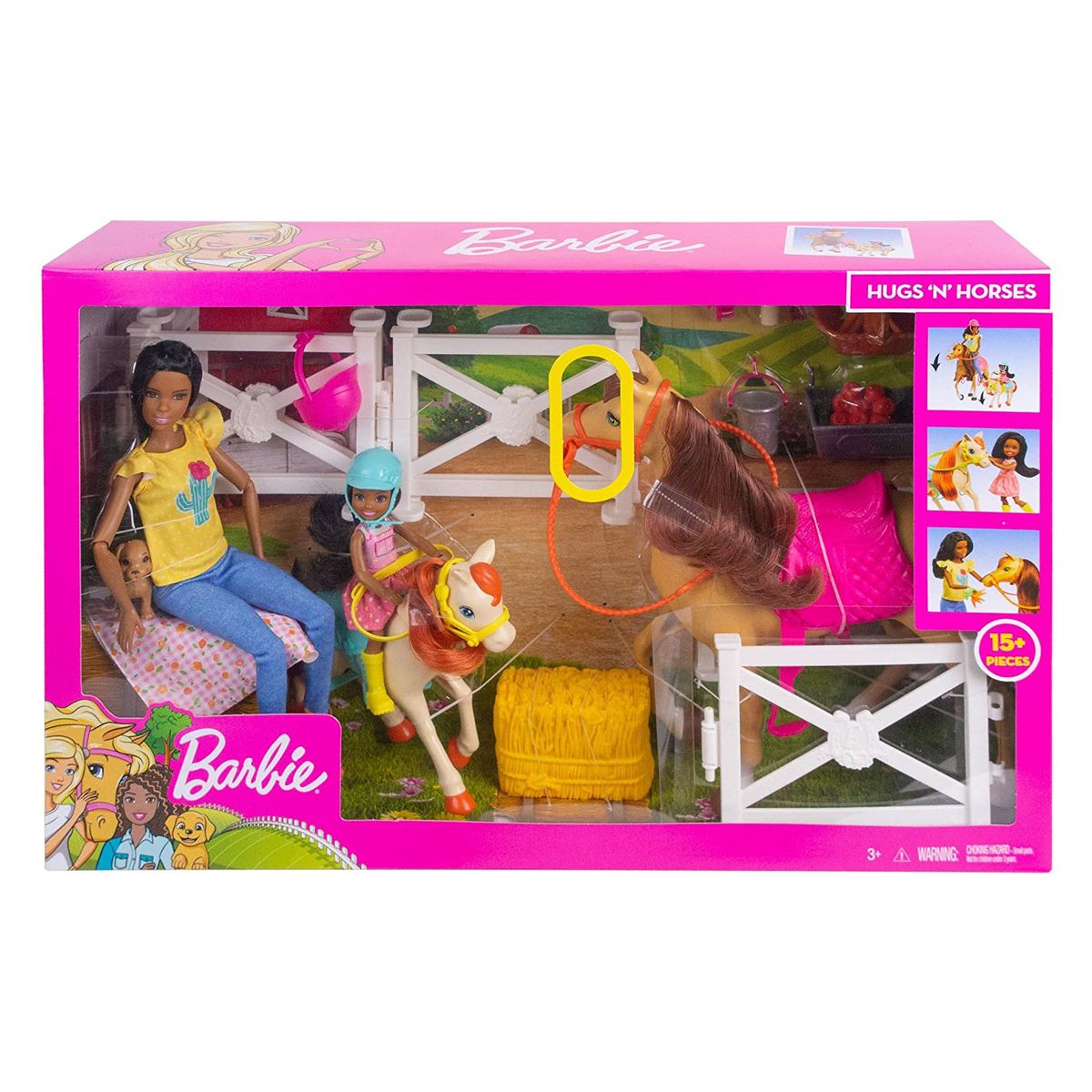Mattel FXH16 2.Wahl - Barbie - Spielset, Puppen und Pferde, Reitspa&szlig; 
