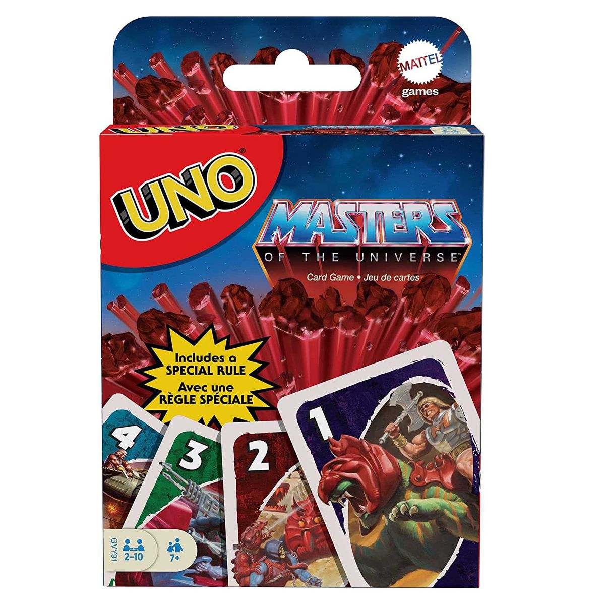 Mattel GVY91 - Masters of the Universe - UNO, Kartenspiel 