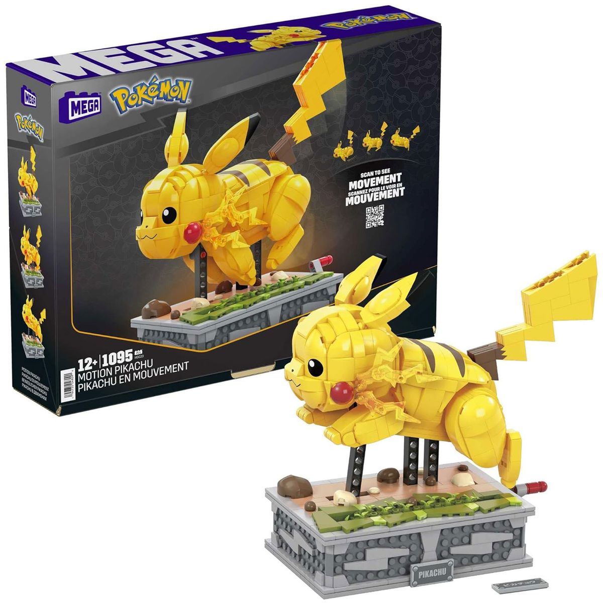 Mattel HGC23 - Mega - Pok&eacute;mon - Bauset, 1095 Teile, Pikachu 