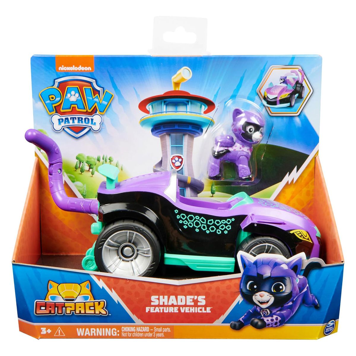 Spin Master 6066334 (20140703) - Paw Patrol - Cat Pack - Fahrzeug mit Action-Figur Shade 