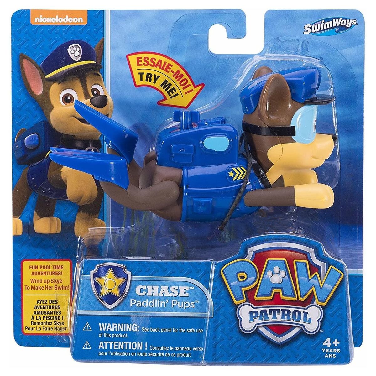 Spin Master 6044582 (20121152) - Paw Patrol - Paddlin' Pups - Wasserspielzeug, Chase 
