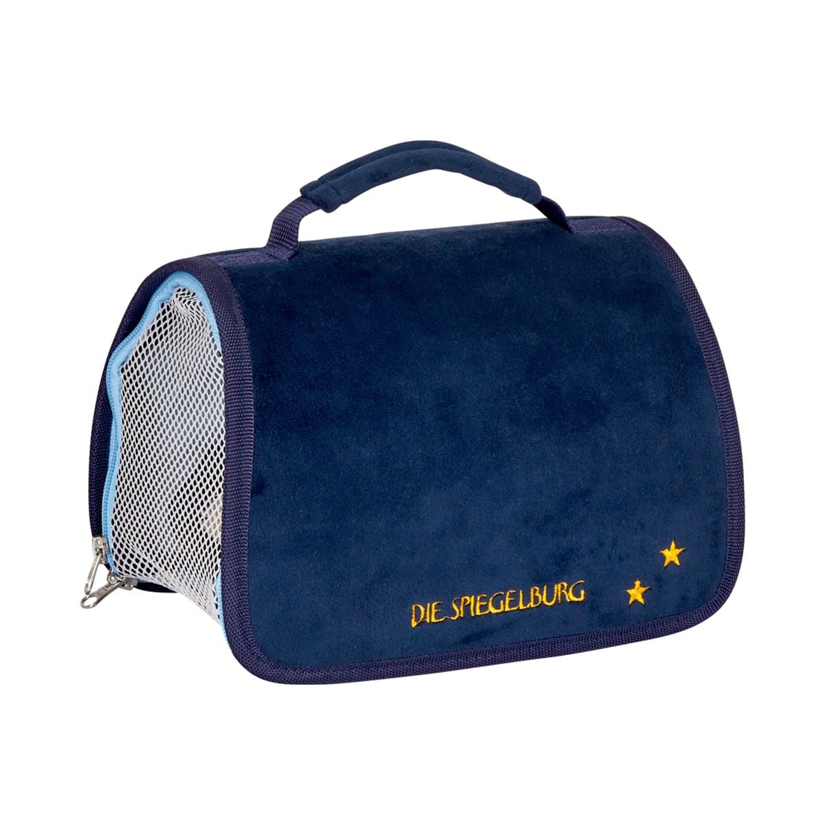Coppenrath 18298 - Die Spiegelburg - Lustige Tierparade - Reisetasche f&uuml;r Pl&uuml;schtiere, blau 