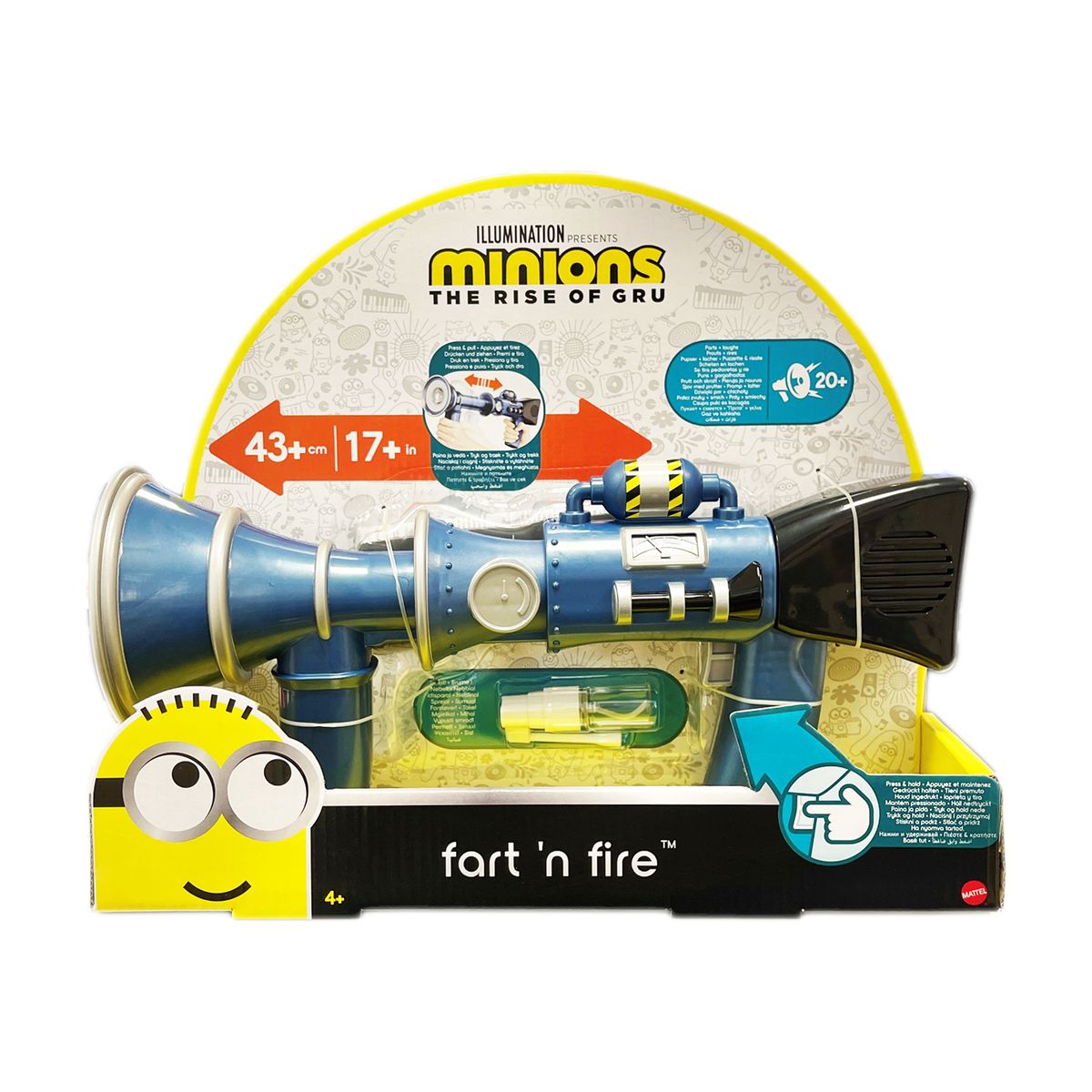 Mattel GMF93 - Minions - The Rise of Gru - Pupskanone 