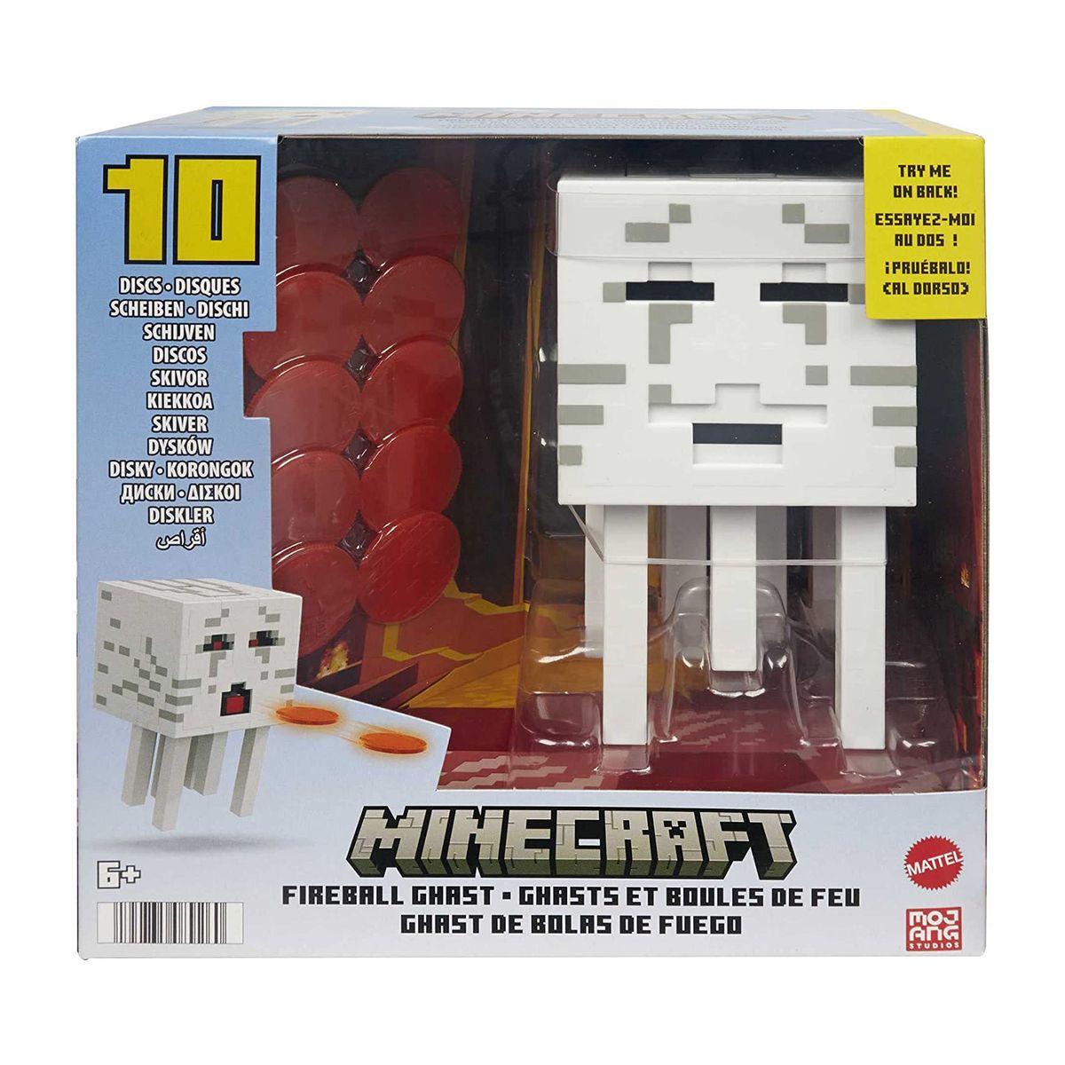 Mattel HDV46 - Minecraft - Feuerkugel Ghast, Figur mit Zubeh&ouml;r 