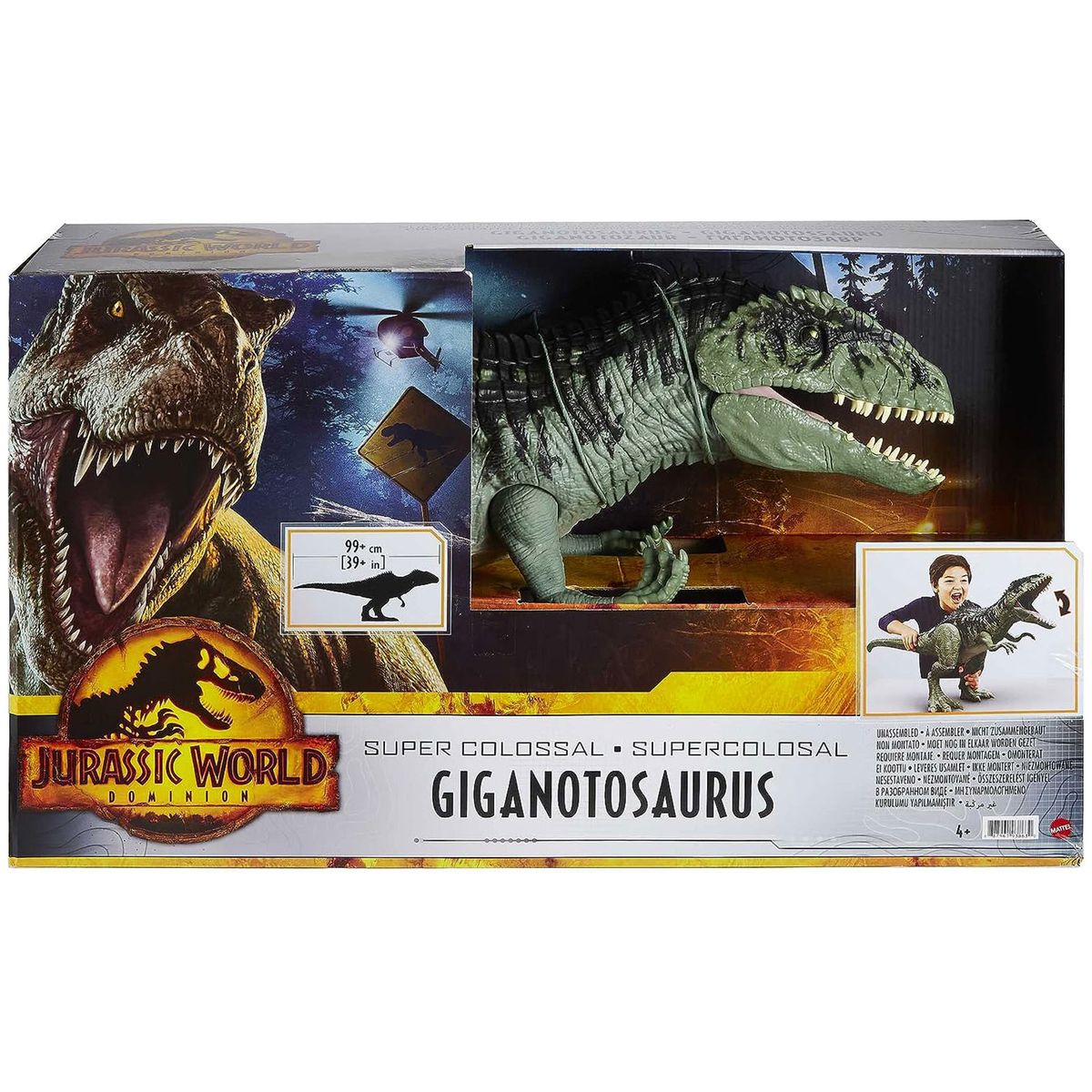 Mattel GWD68 - Jurassic World - Dominion - Riesendino - Giganotosaurus ca. 100 cm 