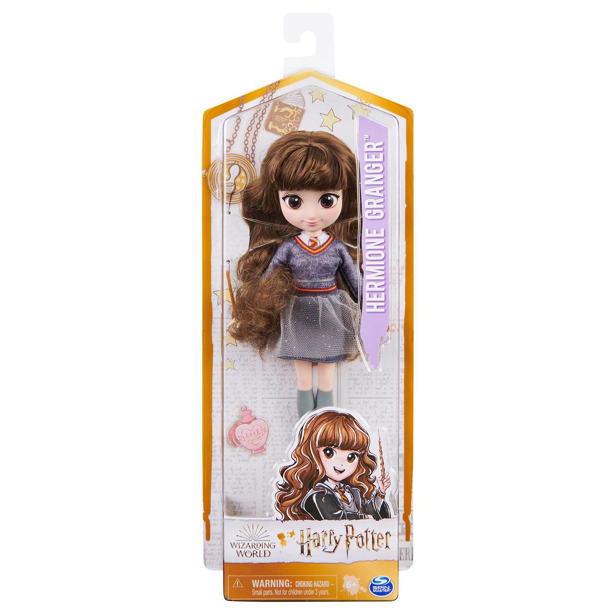 Spin Master 6061835 (20133243) - Wizarding World - Harry Potter - Hermine Granger, ca. 20 cm, Puppe mit k&auml;mmbaren Haar 