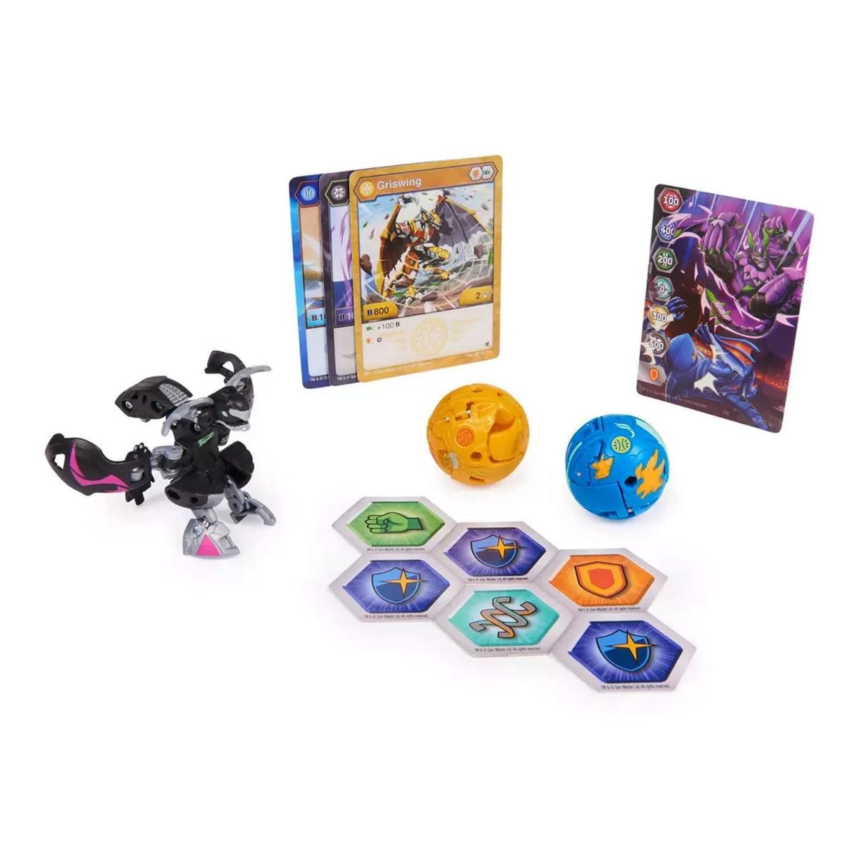 Spin Master 6063071 (20138096) - Bakugan Evolutions - Starter Pack inkl. Batrix Ultra, Griswing & Neo Trox 
