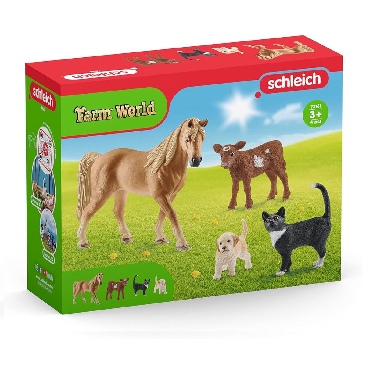 Schleich 72161-1 - Farm World - Spielfiguren-Set, 4 Teile 