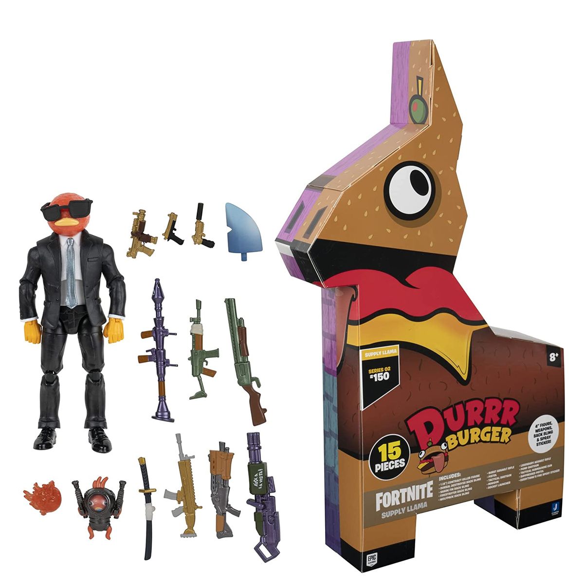Jazwares FNT0797 - Fortnite - Loot Lama - Durrr Burger, 15 Teile 
