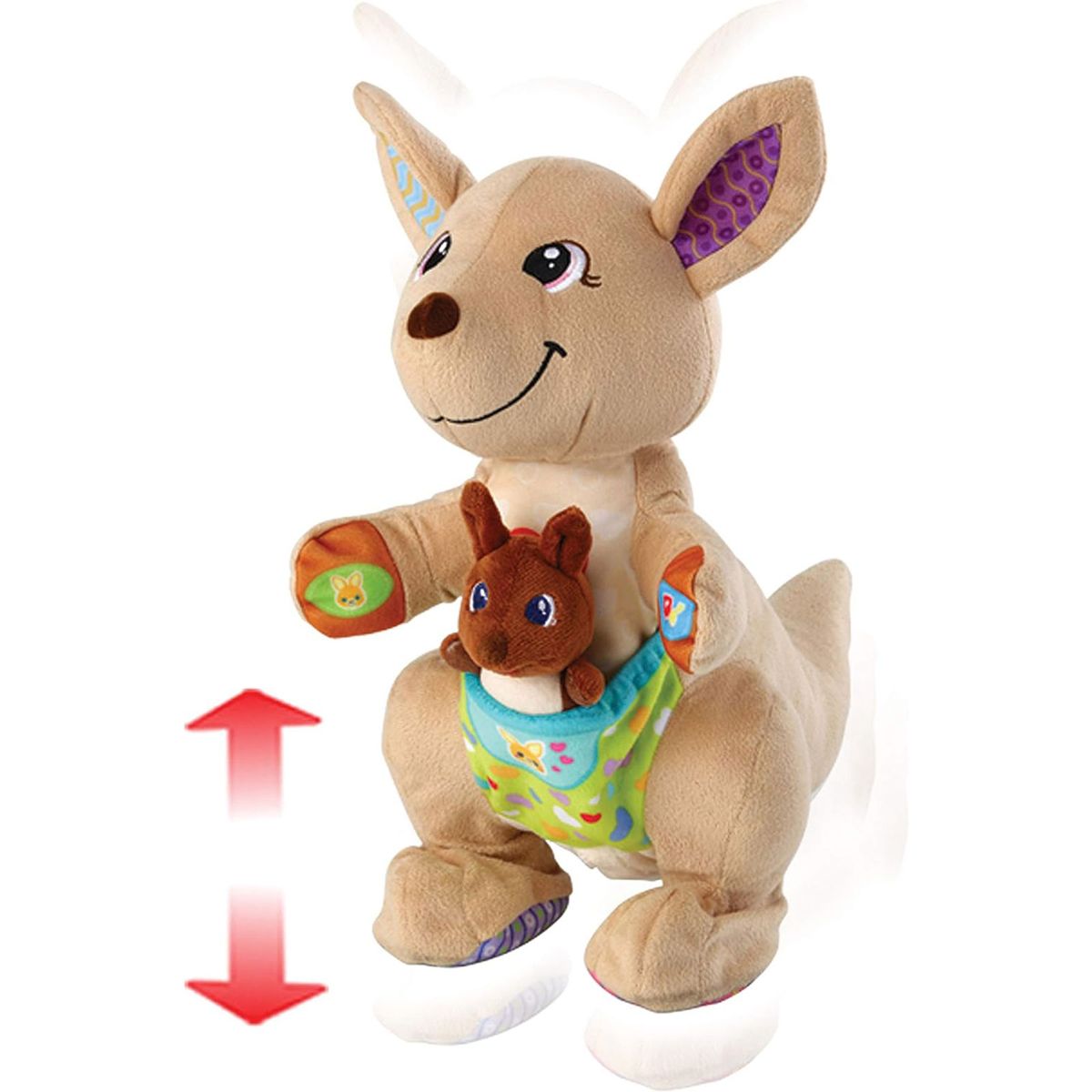 V-Tech 80-522664 - H&uuml;pf mit mir K&auml;nguru, interaktives Pl&uuml;sch-Spielzeug 