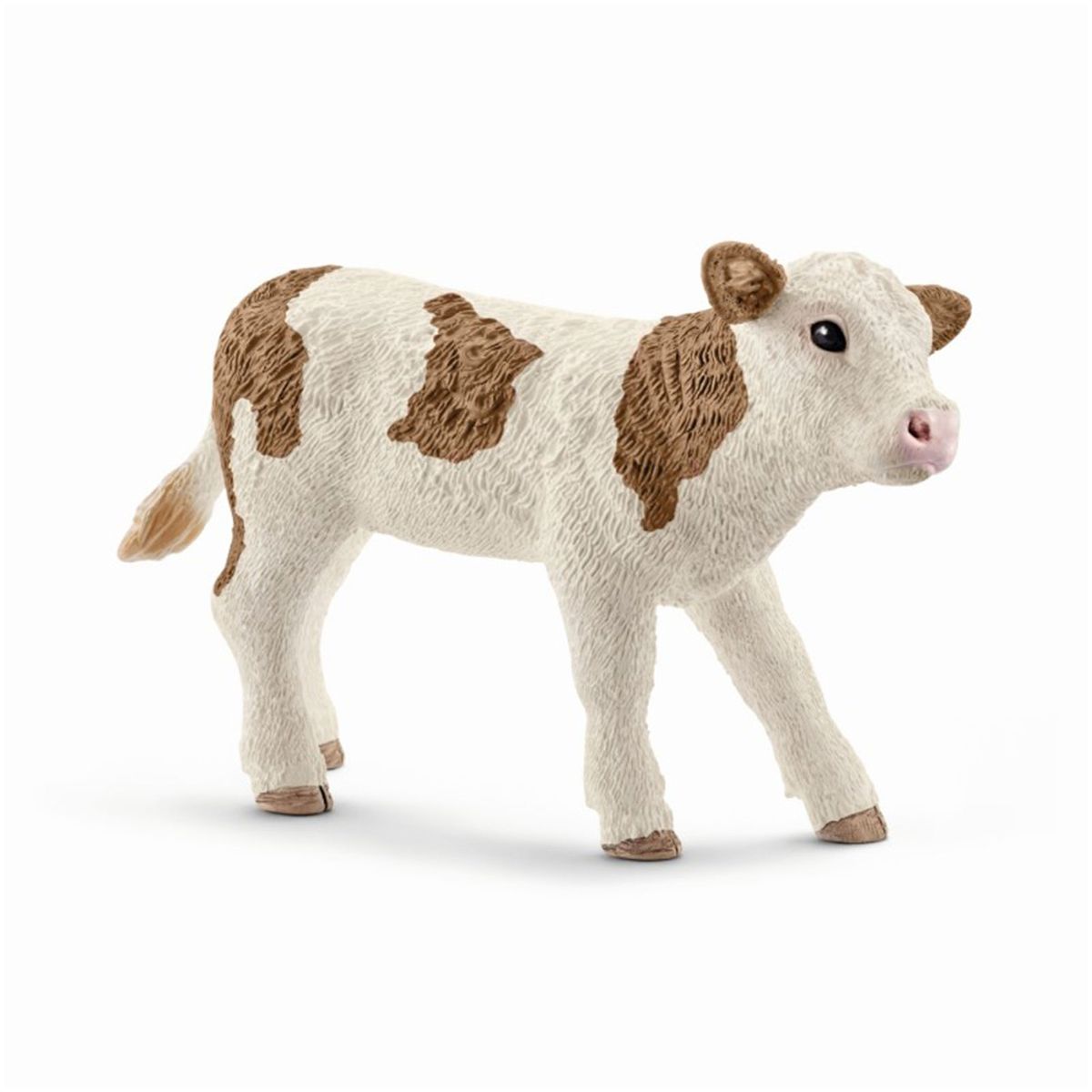 Schleich 17073 - Farm World - Spielfigur, Fleckvieh-Kalb (13802) 