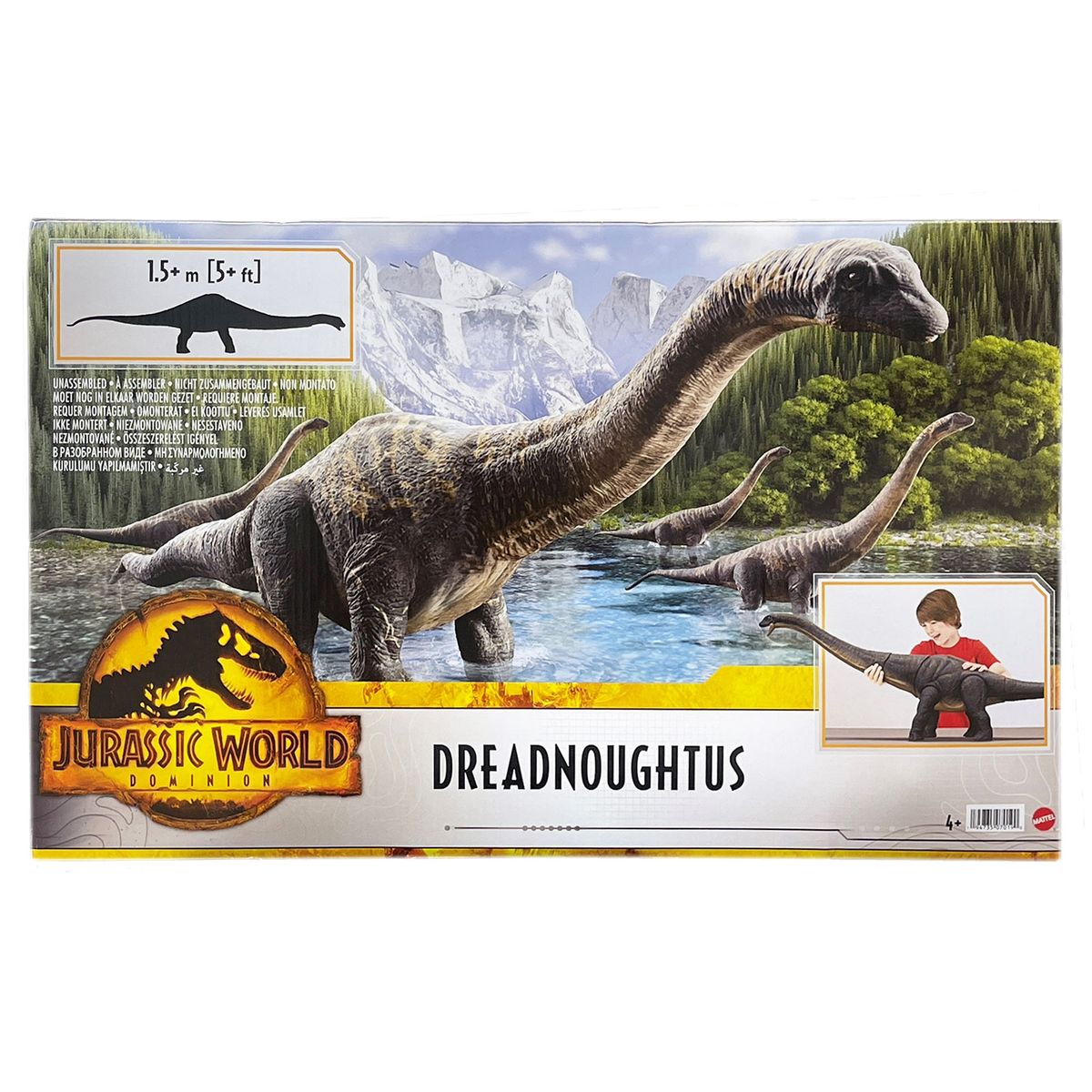 Mattel HHK92 - Jurassic World - Spielfigur, Dreadnoughtus &uuml;ber 1,5 Meter 