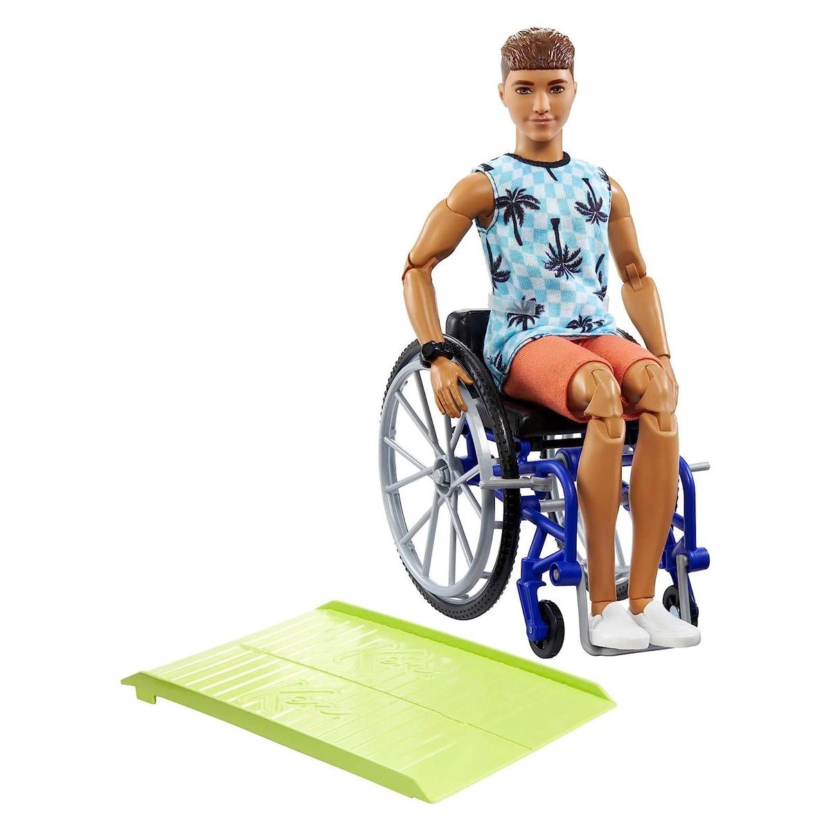 Mattel HJT59 - Barbie - Fashionistas - Ken Puppe im Rollstuhl 