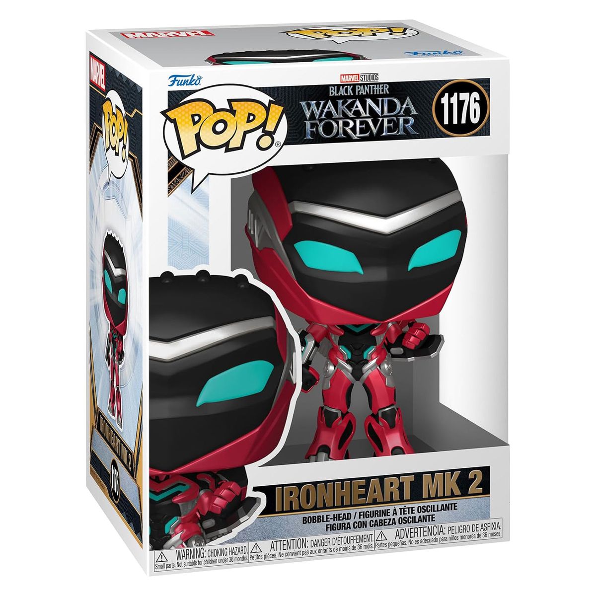 Funko FK66717 - POP! - Marvel - Black Panther Wakanda Forever - Ironheart MK 2, Nr. 1176, ca. 9 cm 